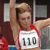 IF Drotts Sofi Fagerholm tog dubbelt guld. Här i 3-steg, första dagen vann hon längd. (© R. Härtull)