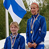 Prisutdelning 16-17 års klassen 5000m, Marja Hovi - silver, Camilla Richardsson - guld. (© Göran Richardsson)
